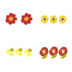 [LINE絵文字] 花シリーズ装飾仕切り 2の画像