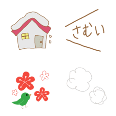 [LINE絵文字] 冬っぽい絵文字の画像