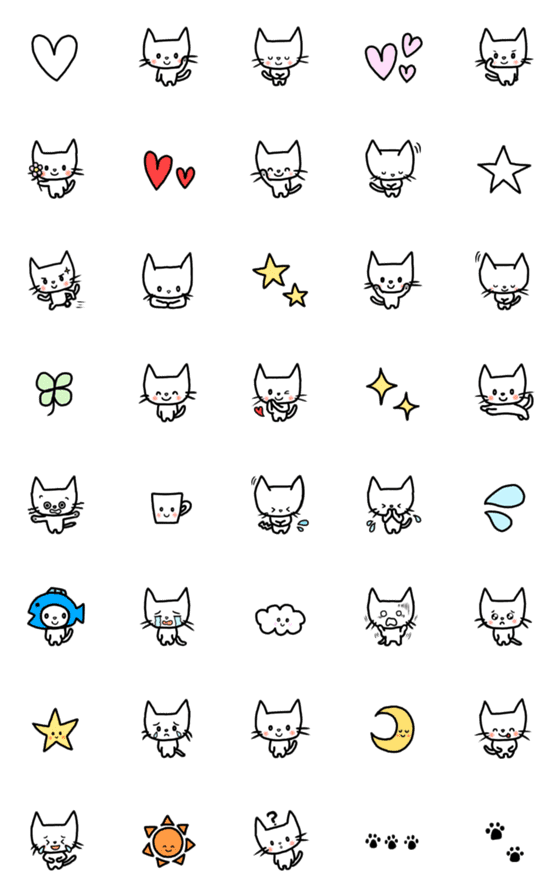 [LINE絵文字]◾ミャオン 全身で表す感情の画像一覧