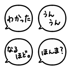 [LINE絵文字] Speech balloon mkの画像