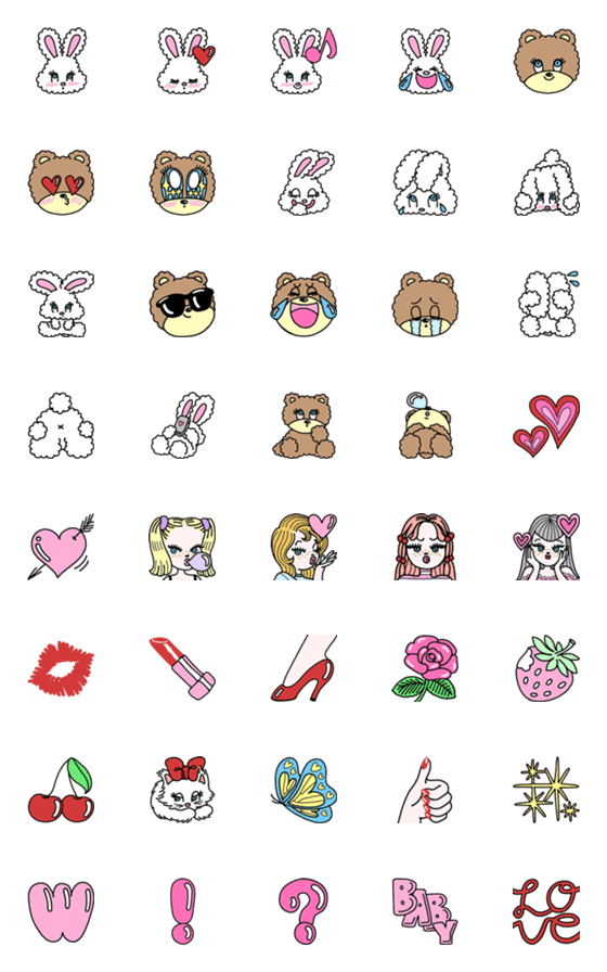 [LINE絵文字]foxy emojiの画像一覧