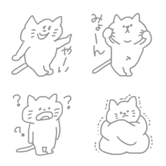 [LINE絵文字] 【ネコ絵文字】適当な猫絵文字の画像