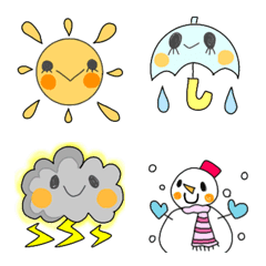お天気の絵文字の絵文字メイン画像
