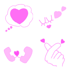 [LINE絵文字] PINK  EMOJIの画像