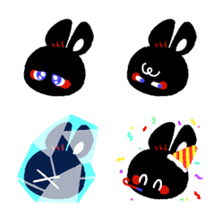 [LINE絵文字] 黒炭と雪玉の画像
