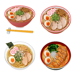 [LINE絵文字] ラーメン無しでは生きていけない！の画像