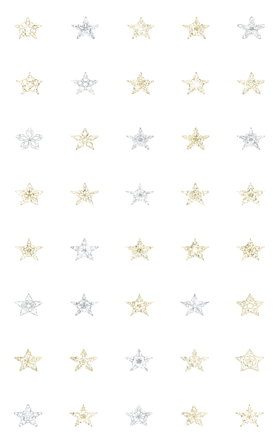 [LINE絵文字]STAR SNOW PATTERN 03の画像一覧