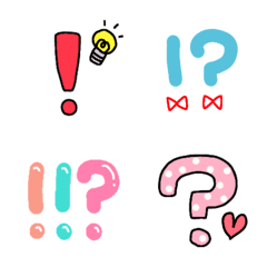 [LINE絵文字] ！と？の絵文字の画像