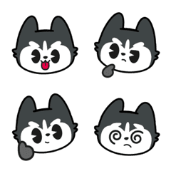 [LINE絵文字] Cute Siberian Husky Emojiの画像