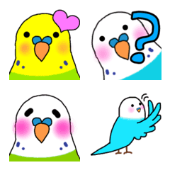 [LINE絵文字] インコ絵文字スタンプの画像