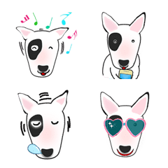 [LINE絵文字] Cheap and Cute Bull Terrier - Part 2の画像