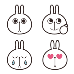 [LINE絵文字] うさぎのぷんぷんの、えもじの画像