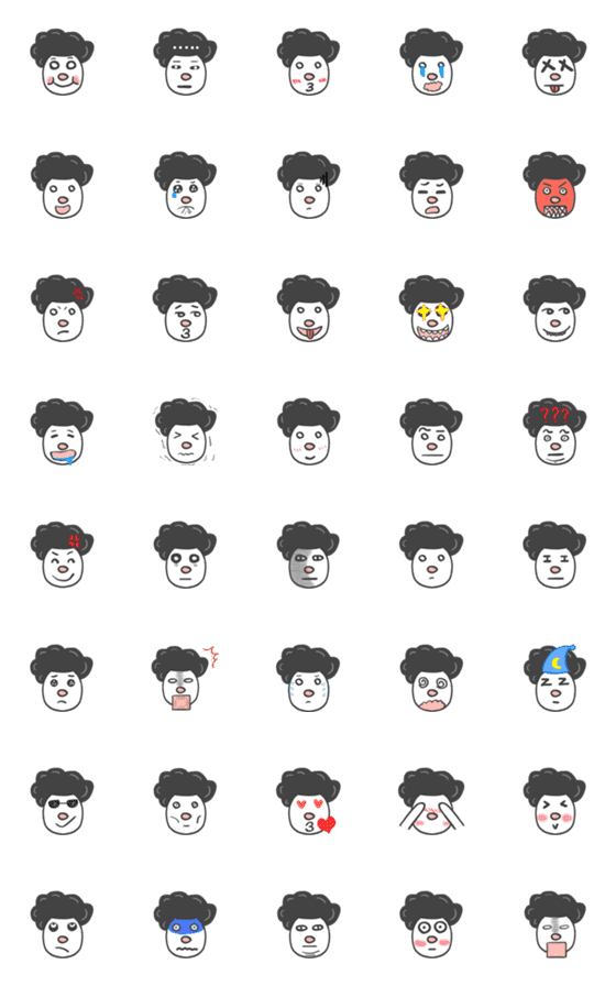 [LINE絵文字]The clown who doesn't speak well Emojiの画像一覧