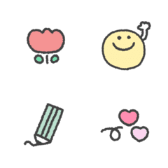 [LINE絵文字] ゆるえもじ＊①の画像