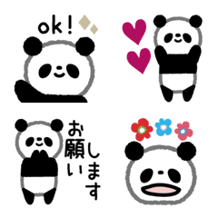[LINE絵文字] panda絵文字の画像