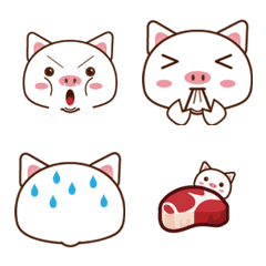 [LINE絵文字] Cute pig's daily and practical emoticonsの画像