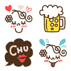 [LINE絵文字] 大人かわいい♡ブラウンの画像