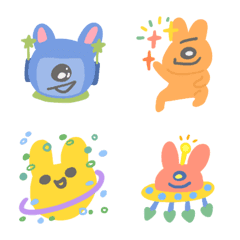 [LINE絵文字] Bunny Planetの画像