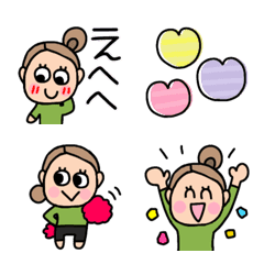 [LINE絵文字] あっこちゃん絵文字の画像