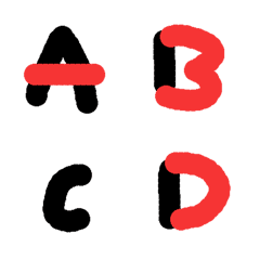 [LINE絵文字] English Words ABC76の画像