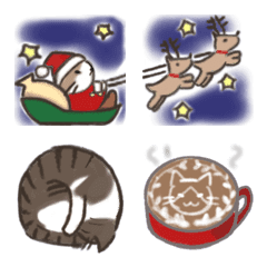 クリスマスなきじしろの絵文字メイン画像