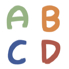 [LINE絵文字] English Words ABC78の画像