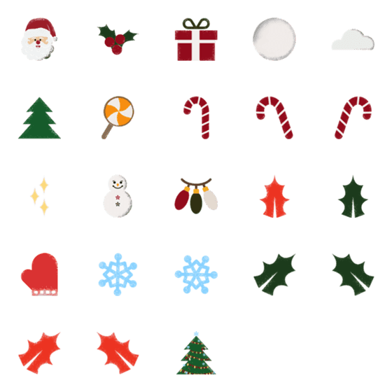 [LINE絵文字]Emoji Christmas byASNの画像一覧