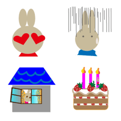 RabbitRibbonちゃんのいつもの1日！の絵文字メイン画像