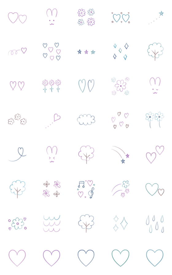 [LINE絵文字]♥︎simple♥︎の画像一覧