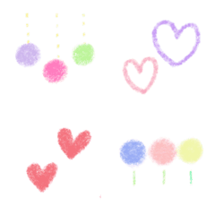 [LINE絵文字] ふんわり可愛いちょいたし絵文字♡の画像