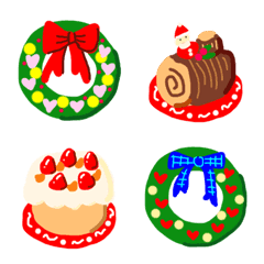 [LINE絵文字] クリスマスデコ♡花束♡の画像