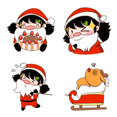 [LINE絵文字] サンターとクリスマスの日の画像