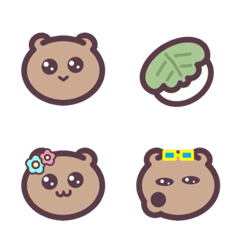 [LINE絵文字] くまたんはあうとどあの画像
