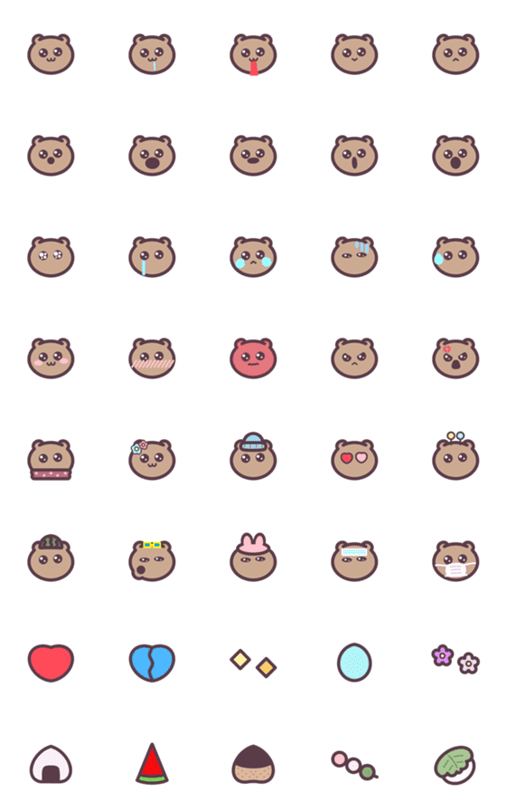 [LINE絵文字]くまたんはあうとどあの画像一覧