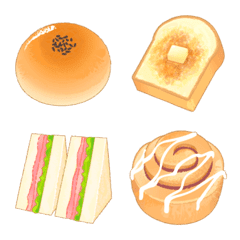 おいしいパン絵文字の絵文字メイン画像