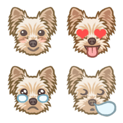 [LINE絵文字] ヨークシャーテリアのルークさんの画像