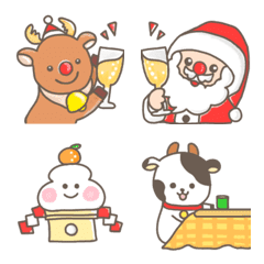 [LINE絵文字] LINEを可愛く♡クリスマス＆お正月冬絵文字の画像