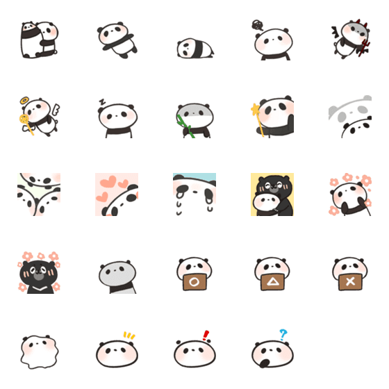 [LINE絵文字]Mysterious pandadaの画像一覧