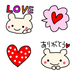 [LINE絵文字] 毎日の文章に添えて♡クマちゃん♡の画像