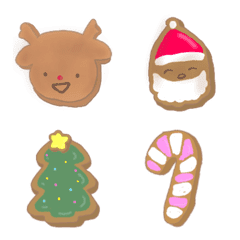 [LINE絵文字] 【再販】赤鼻トナカイとクリスマスクッキーの画像