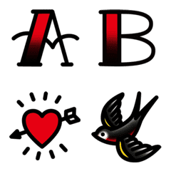 [LINE絵文字] Tattoo Lettersの画像