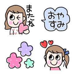 [LINE絵文字] みなちゃん絵文字の画像