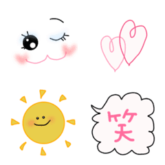 [LINE絵文字] 毎日♡キュートemojiの画像