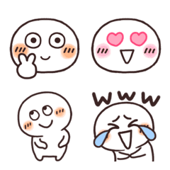 [LINE絵文字] まるっこいやつの絵文字の画像