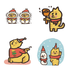 [LINE絵文字] About my cat health 9-Merry Christmasの画像