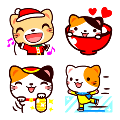 今日から猫友絵文字 冬編の絵文字メイン画像
