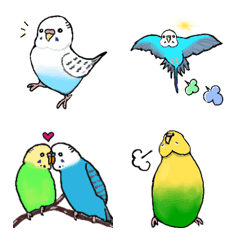 [LINE絵文字] セキセイインコの絵文字の画像