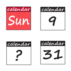 [LINE絵文字] CalendarNo.2の画像