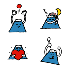 [LINE絵文字] かわいい富士さん絵文字の画像