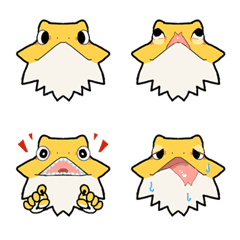 [LINE絵文字] フトアゴヒゲトカゲの顔の画像